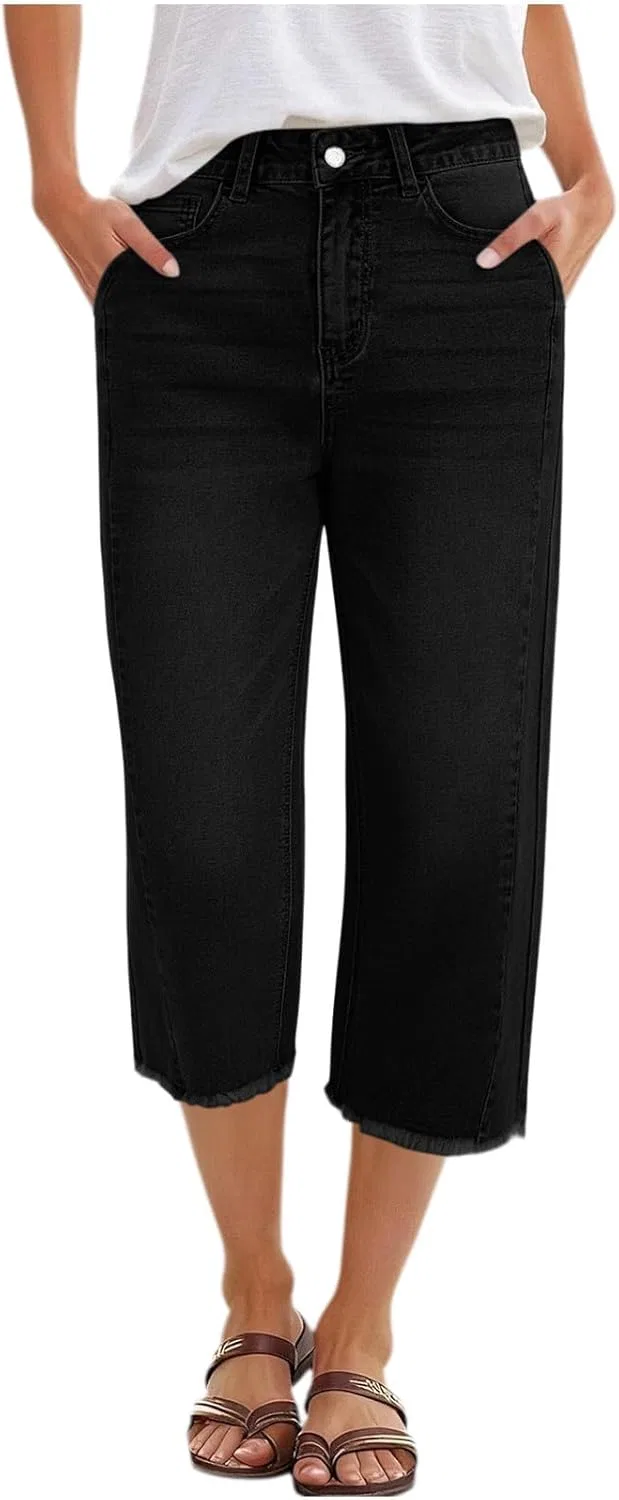 Джинсы женские Capri Pants, черные — фото 2