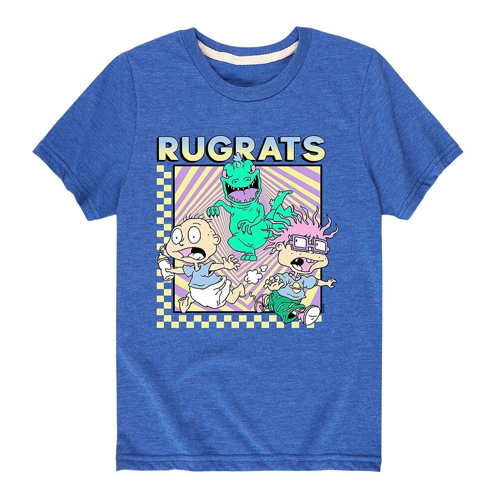 

Футболка Rugrats The Chase для мальчиков 8–20 лет с рисунком Nickelodeon, синий
