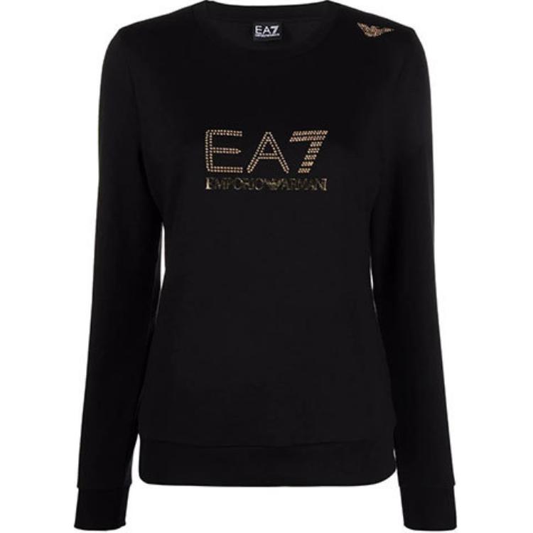 

Футболка Ea7 Stud Detailed с длинными рукавами EMPORIO ARMANI, черный