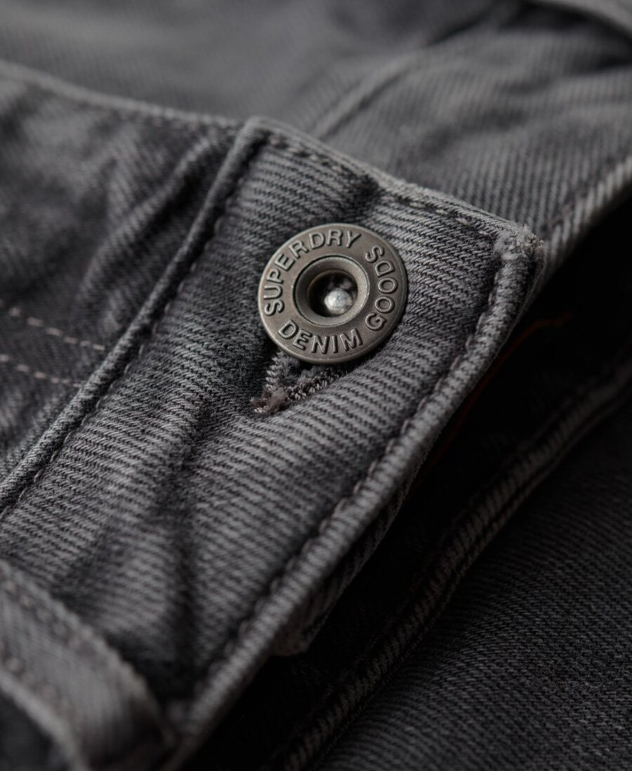 Облегающие джинсы Superdry Vintage Slim, темно-серый — фото 3