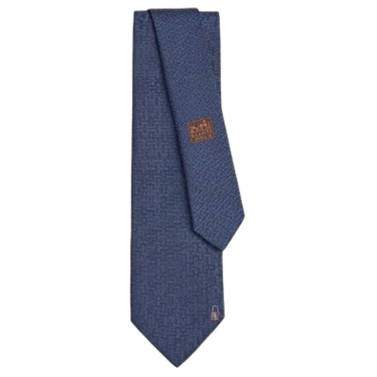

HERMES Мужской шелковый галлет в разноцветном исполнении, Blue