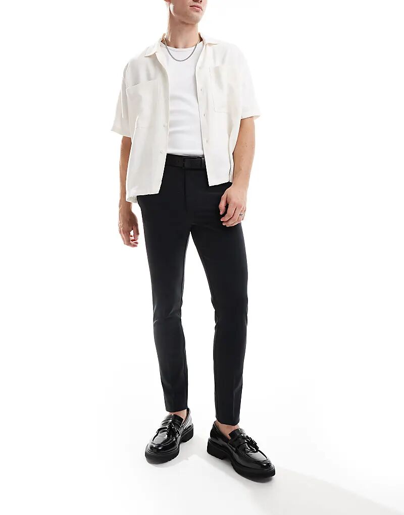 

Элегантные суперузкие брюки черного цвета ASOS DESIGN