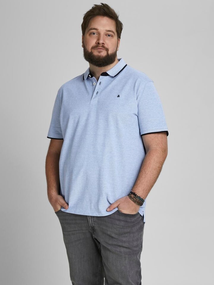 

Футболка поло Jack & Jones, светло-синий