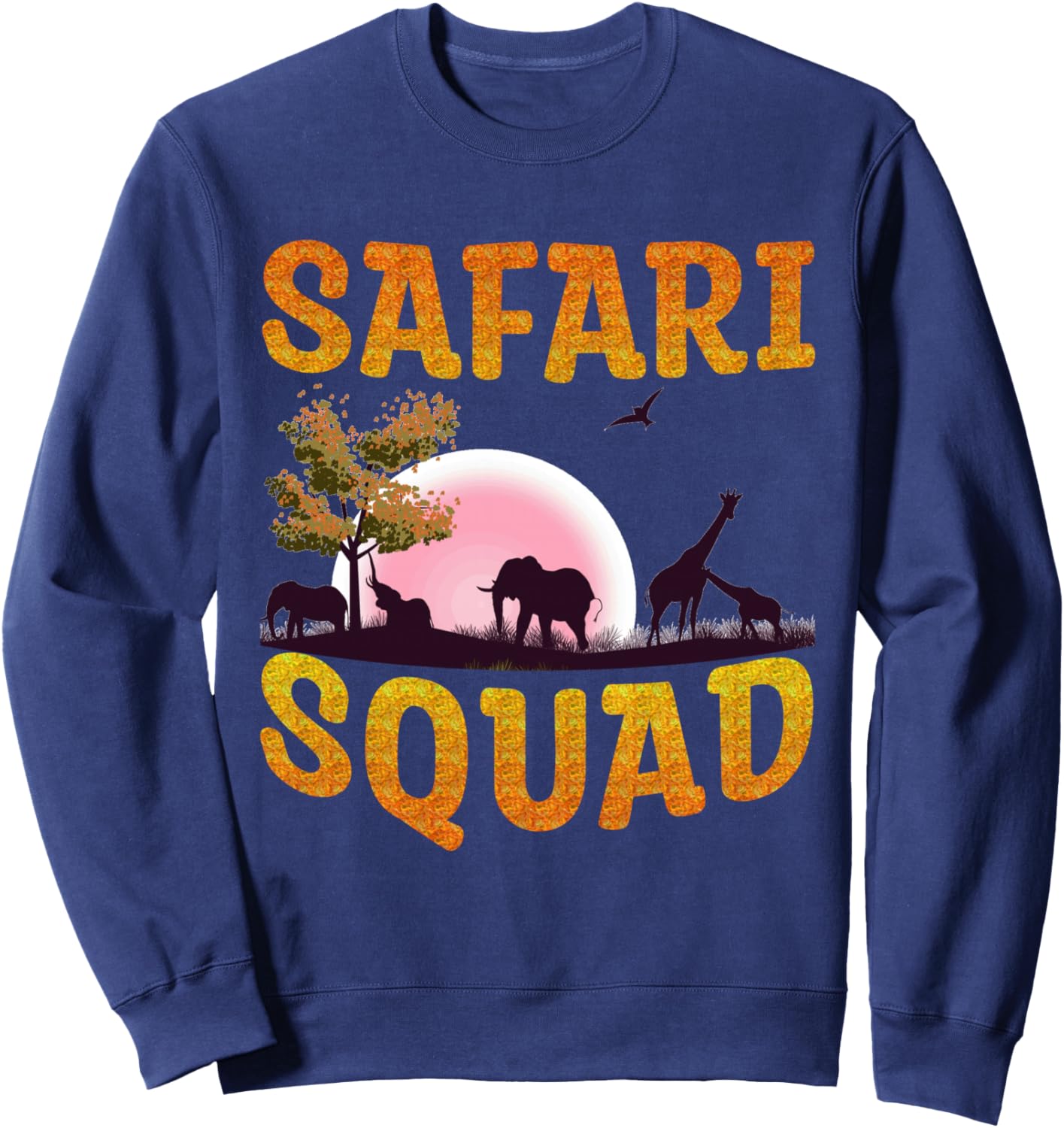 

Футболка Safari Squad Africa Family Vacation Summer Vacation Travel Animal Lover Family Safari Tees, темно-синий