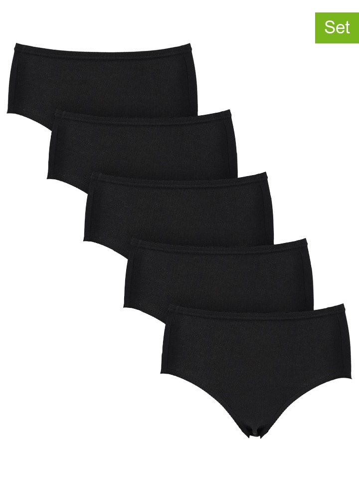 

PETITE FLEUR Комплект из 5 штук: трусики с завышенной талией, черные
