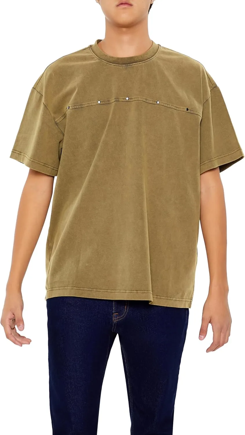 

Футболка Forever 21 Men's Studded Washed Oversized