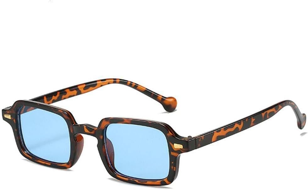 

Модные солнцезащитные очки для женщин в стиле ретро с заклепками, мужские солнцезащитные очки с леопардовым принтом, градиентные линзы, защита от УФ-излучения UV400 TVTBBVV, Leopard-blue