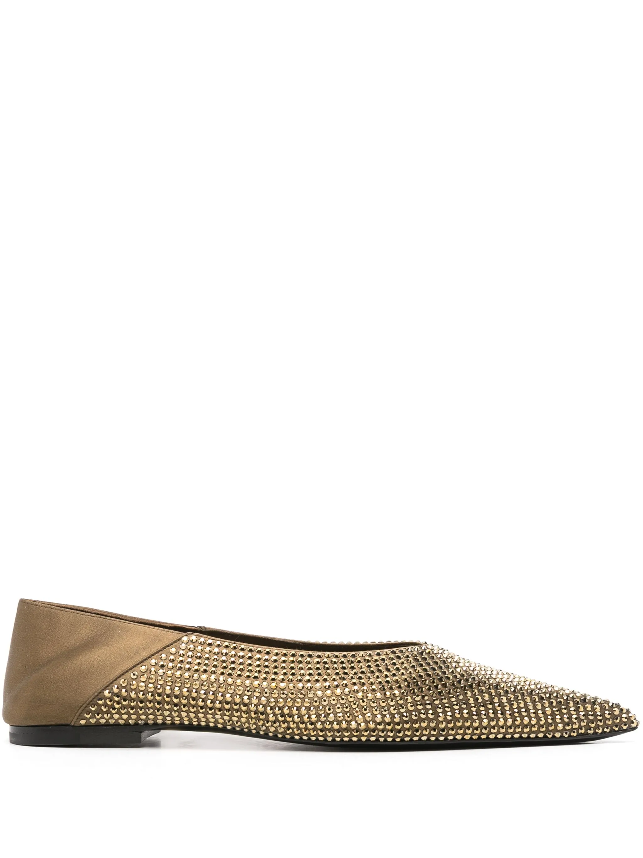 Слиперы Nour Saint Laurent, зеленый