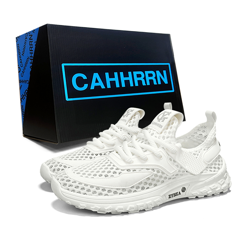 

CAHHRRN Дышащие низкие повседневные кроссовки мужские белые, цвет White