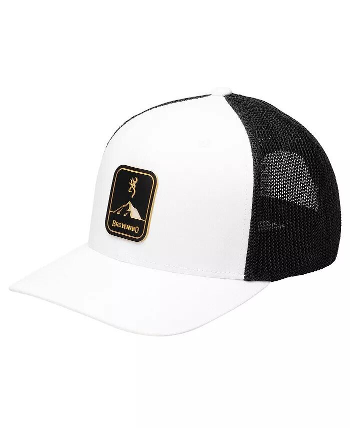 

Мужская регулируемая шляпа Icon Trucker белого/черного цвета Browning