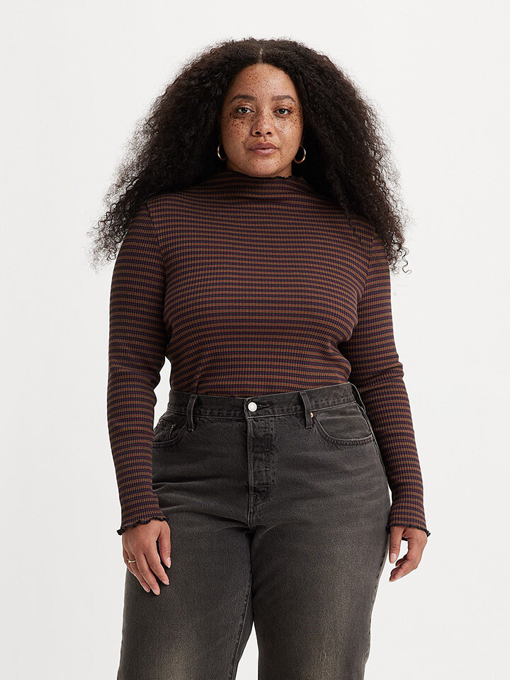 

Лонгслив Levis, коричневый