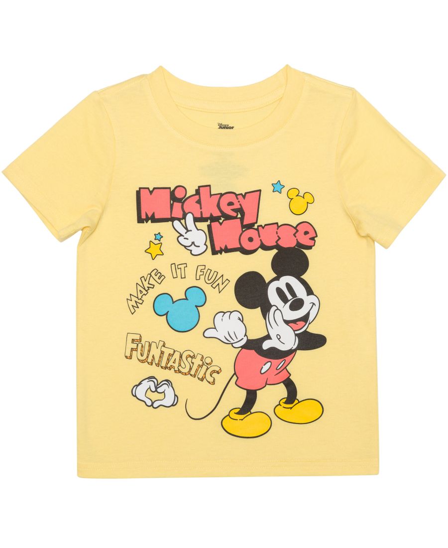 

Детская футболка с коротким рукавом Shine Bright для мальчиков 2T-5T Mickey Mouse, Yellow, Желтый, Детская футболка с коротким рукавом Shine Bright для мальчиков 2T-5T Mickey Mouse, Yellow