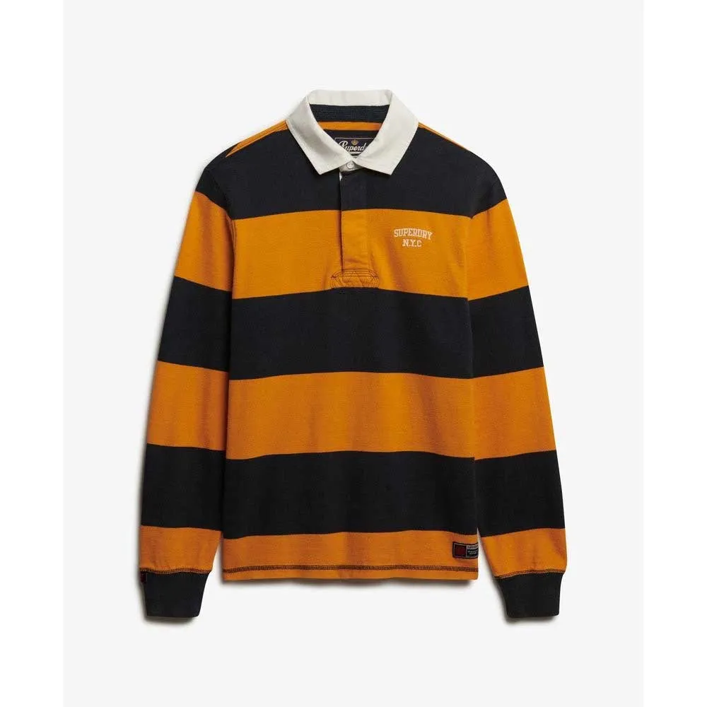 Футболка с длинным рукавом Superdry Vintage Athletic Stripe Rugby, желтый — фото 3