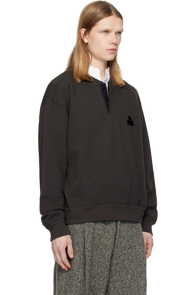 Толстовка Gray Mathias Isabel Marant, Faded Black — фото 2
