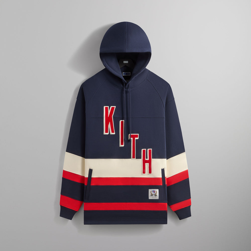 

Худи Kith for the New York Rangers Skewed Delk Hoodie, черный
