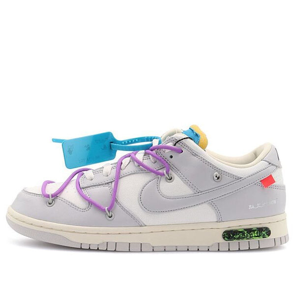 

Кроссовки x off white dunk low Nike, серый