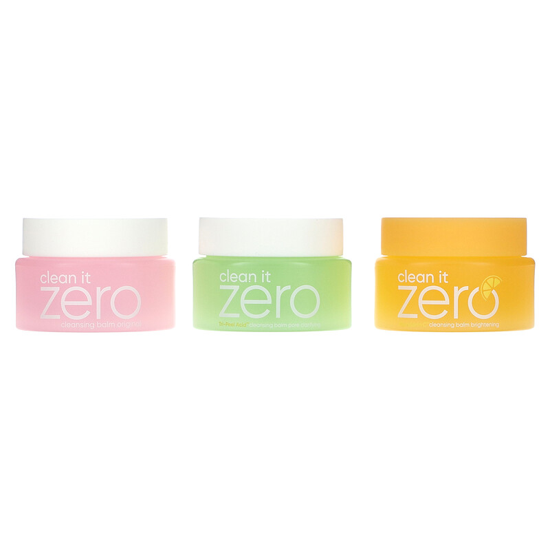 

Banila Co, Best of Balms Trio, очищающие бальзамы Clean it Zero, 3 шт. В упаковке, по 25 мл (0,84 жидк. унц.)