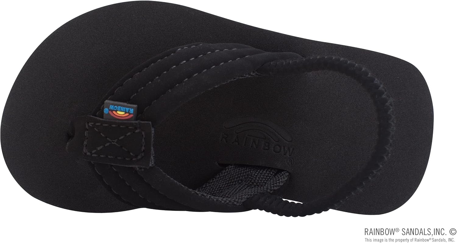 Детские сандалии Rainbow Sandals Grombow с мягкой резиновой подошвой, неопрена ремешком и задним ремешком, черный — фото 3