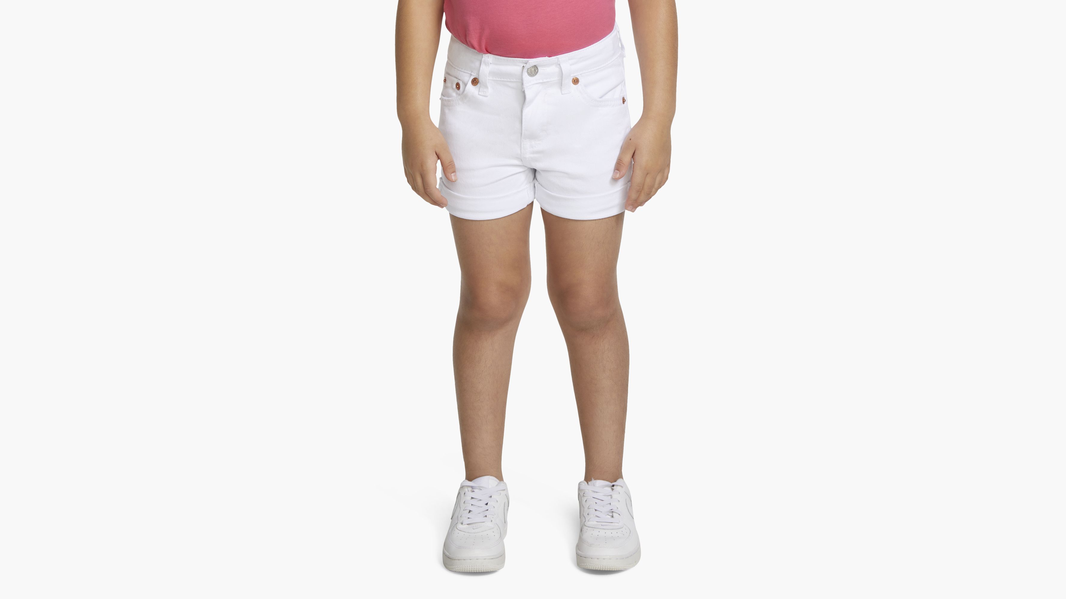 

Шорты для девочек-подружек Маленькие девочки 4-6X Levi's, цвет White