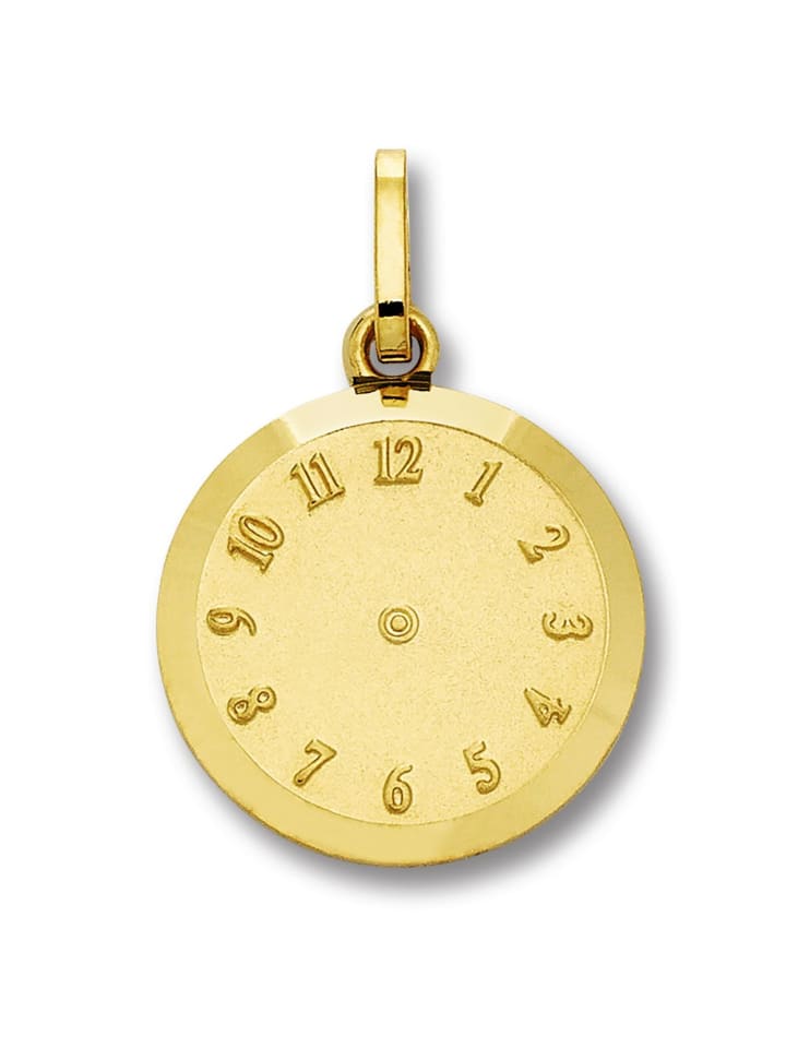 

ONE ELEMENT Подвеска в виде будильника, выполненная из желтого золота 333 пробы, диаметр 12,5 мм