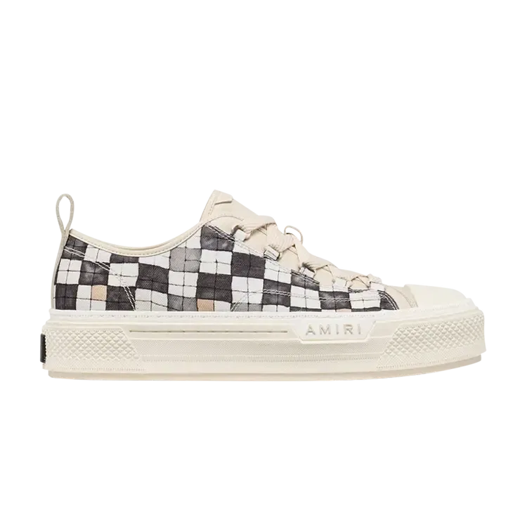 Кеды Amiri Checkered Court Low, черный