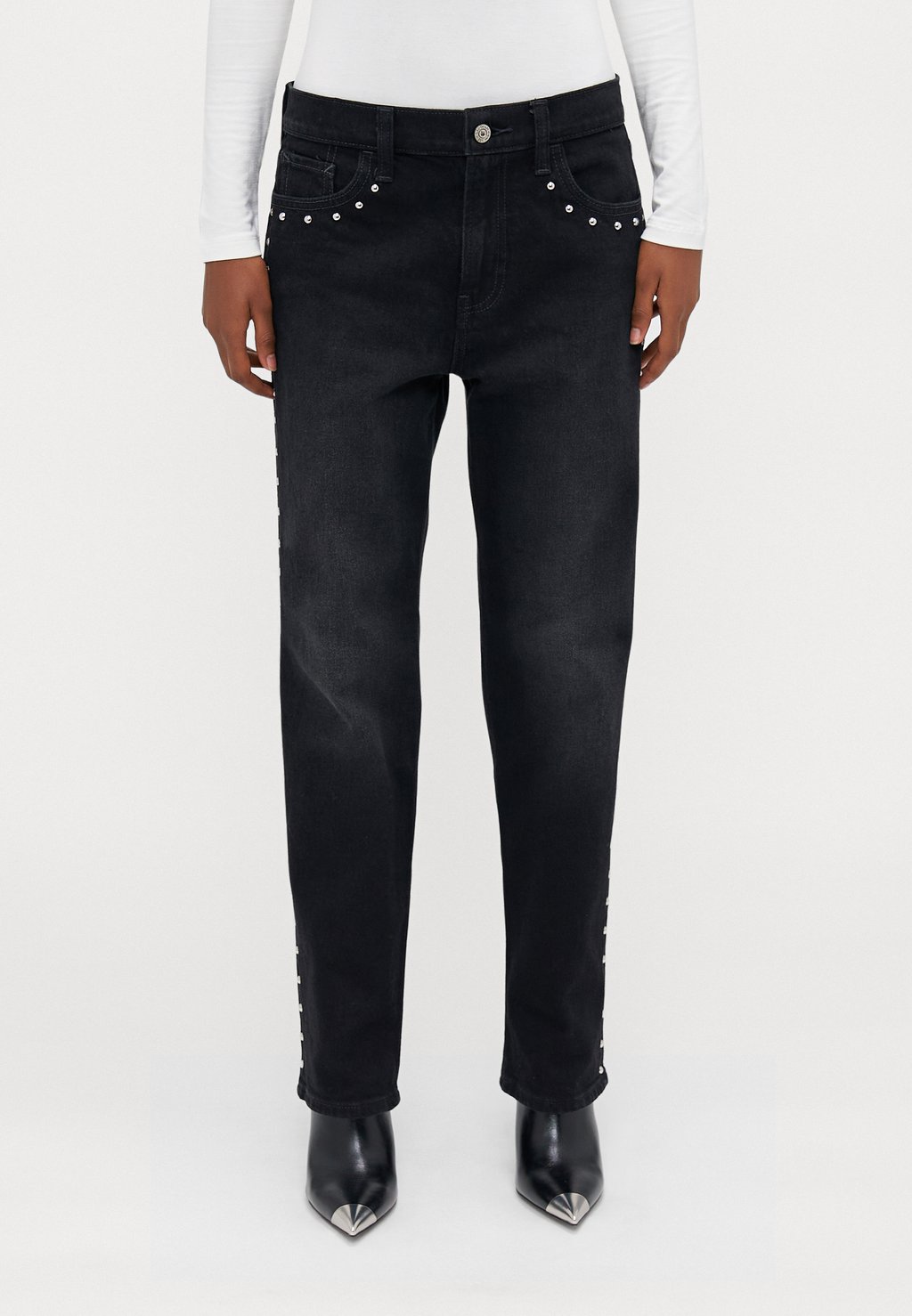 

Джинсы прямого кроя 90S STUDDED HETFORD GAP Petite, черный
