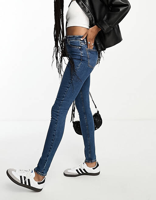 

Голубые джинсы скинни ASOS DESIGN Tall