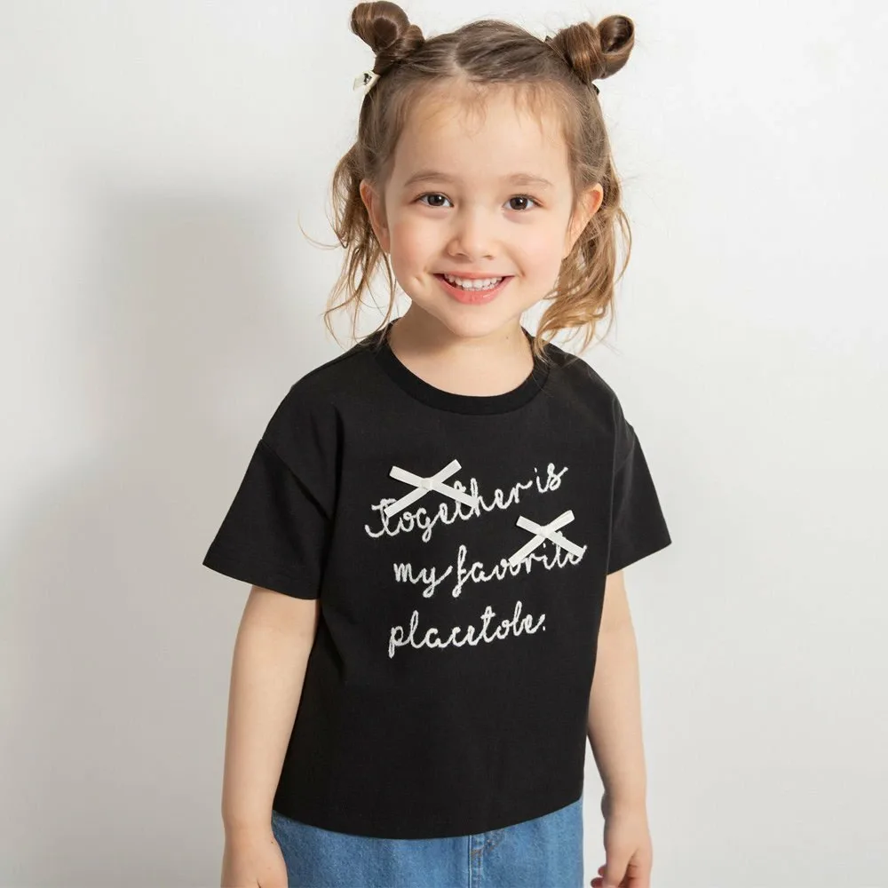 Футболка с логотипом и лентой Branshes, black