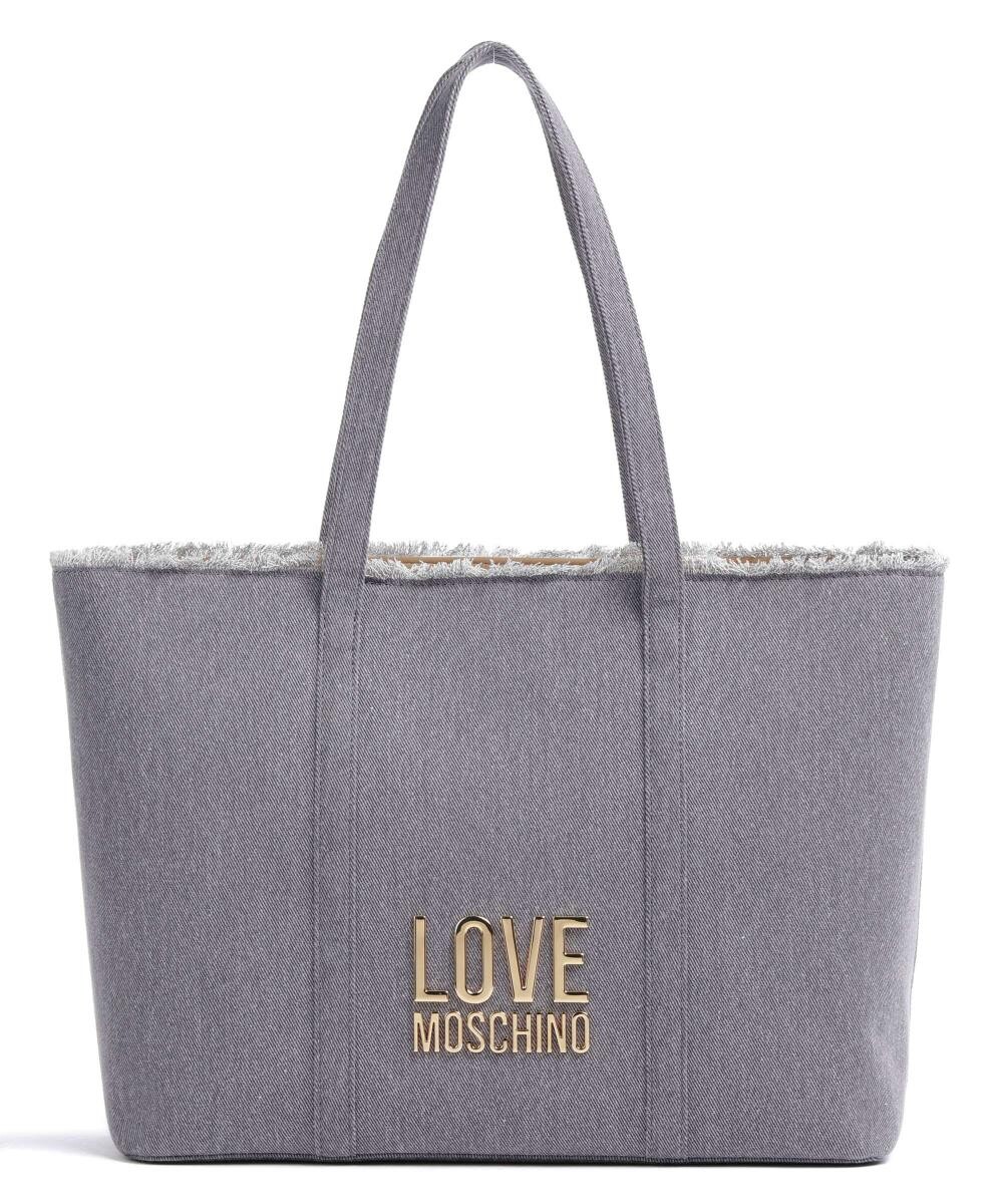 

Джинсовый шопер Icon из хлопка Love Moschino, синий