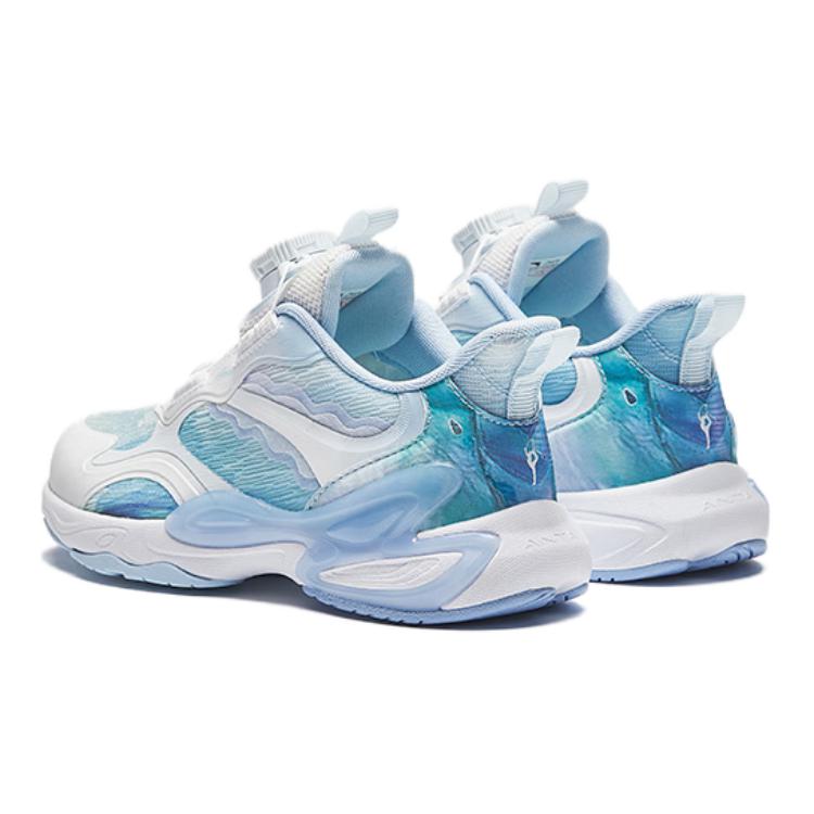 Antakids Slip Resistant Abrasion Resistant Low top Kids Lifestyle Shoes Blue White Kids' — фото 4
