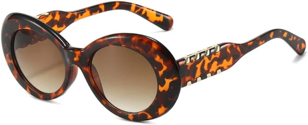 

Винтажные солнцезащитные очки «кошачий глаз» для женщин, модные, с леопардовым принтом, с защитой от УФ-излучения UV400, градиентные очки для женщин HHZZYVY, Leopard-brown