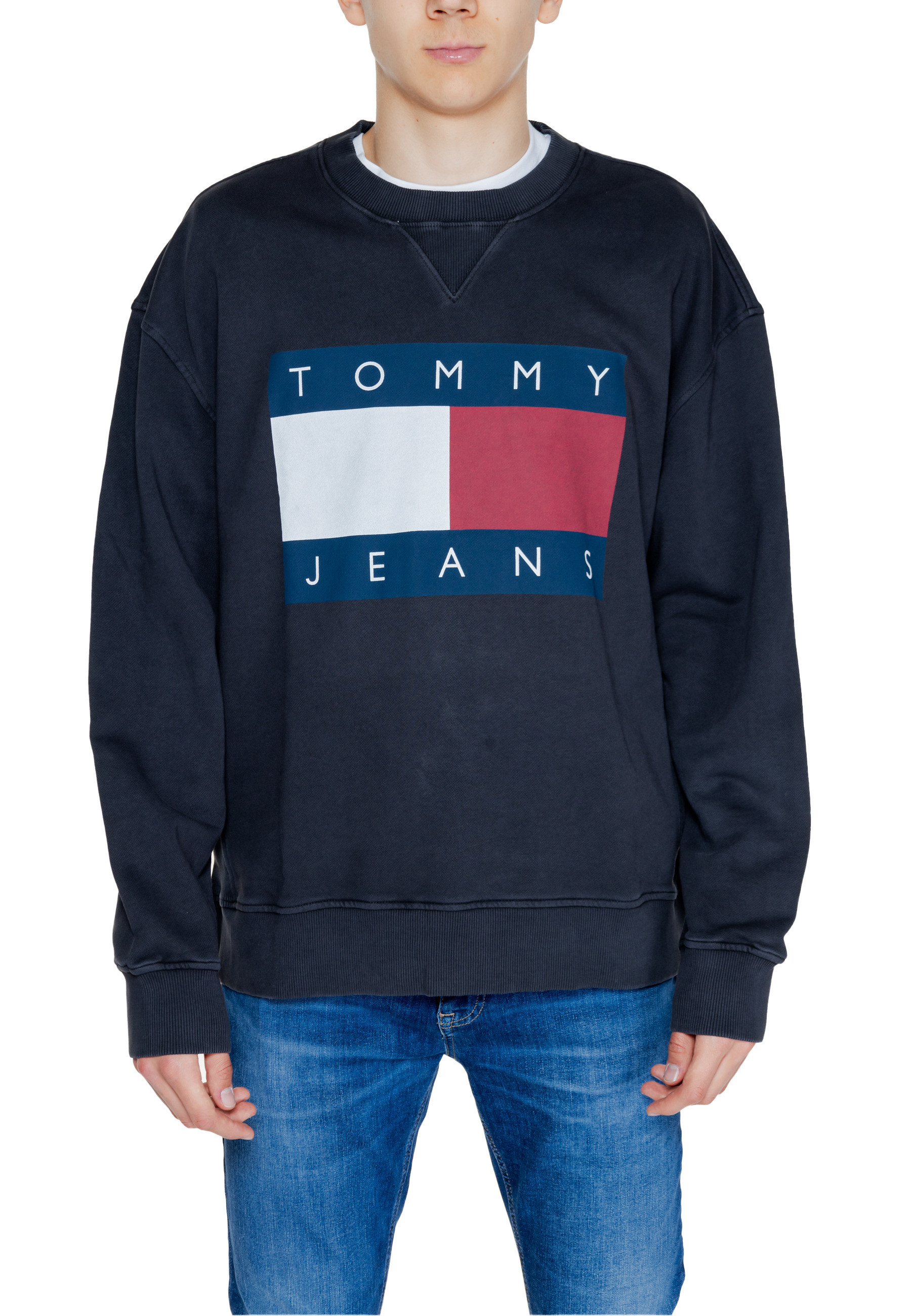 

Кофта Tommy Jeans хлопковая, черный