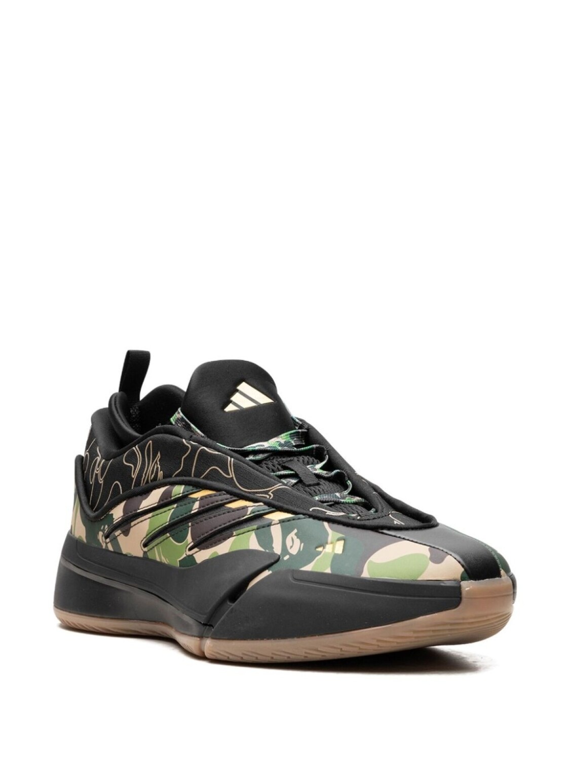 Кроссовки adidas x Bape Dame 9 "Camo", черный — фото 2