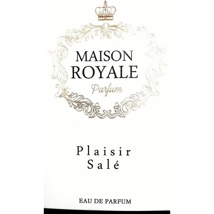 

Мужская туалетная вода Maison Royale Plaisir Salt