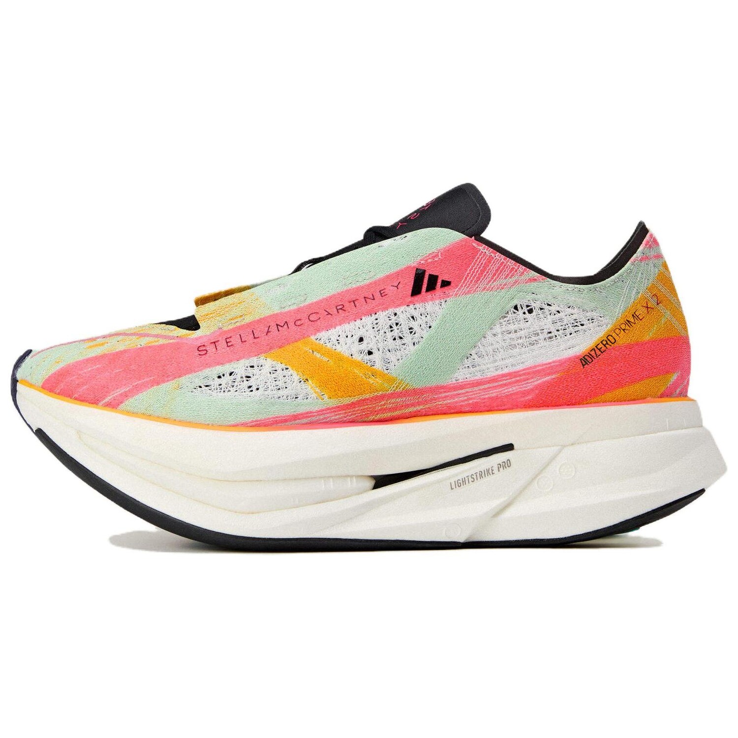

Кроссовки для бега Stella Mccartney X Adizero Prime X 2.0 женские с низким верхом, разноцветные Adidas
