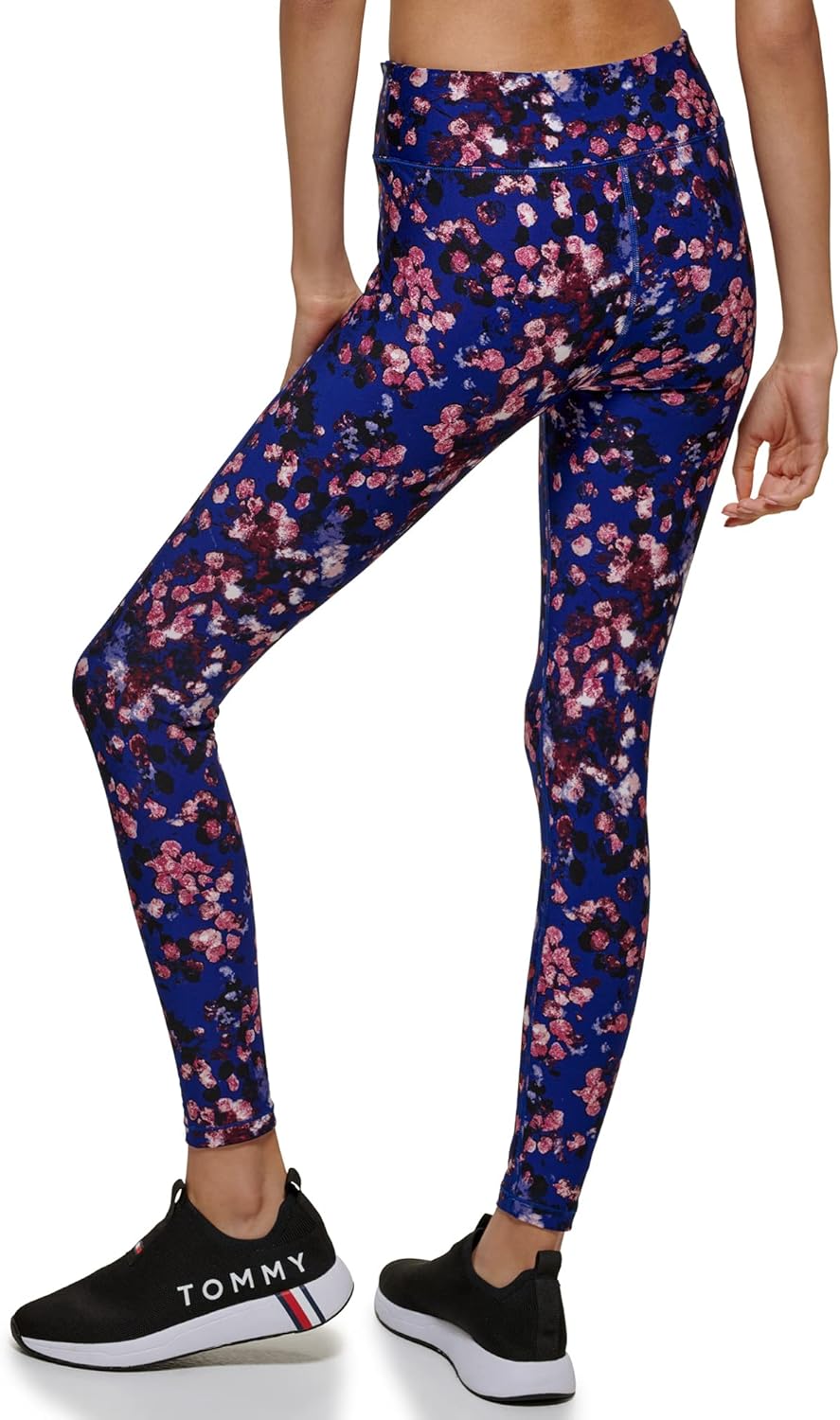 Женские леггинсы Tommy Hilfiger с принтом и высокой талией, Royal Blue — фото 2