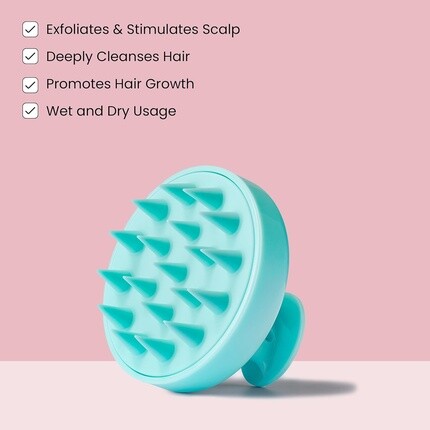 Hair Burst Массажер для кожи головы для роста волос, щетка для мытья головы с мягкой силиконовой щетиной, отшелушивающая насадка для душа, массажный скруббер, против выпадения волос и удаления перхоти, подходит для всех типов волос — фото 2