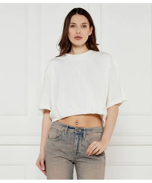 

Футболка «Нуга» Cropped fit Pinko, белый