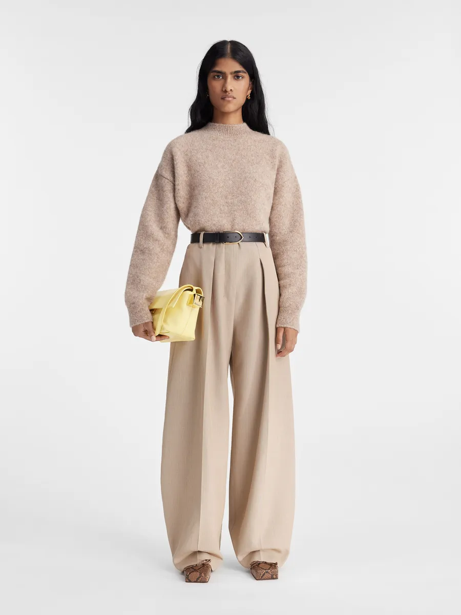 

Джемпер с логотипом Ла Жакмюс Jacquemus, бежевый