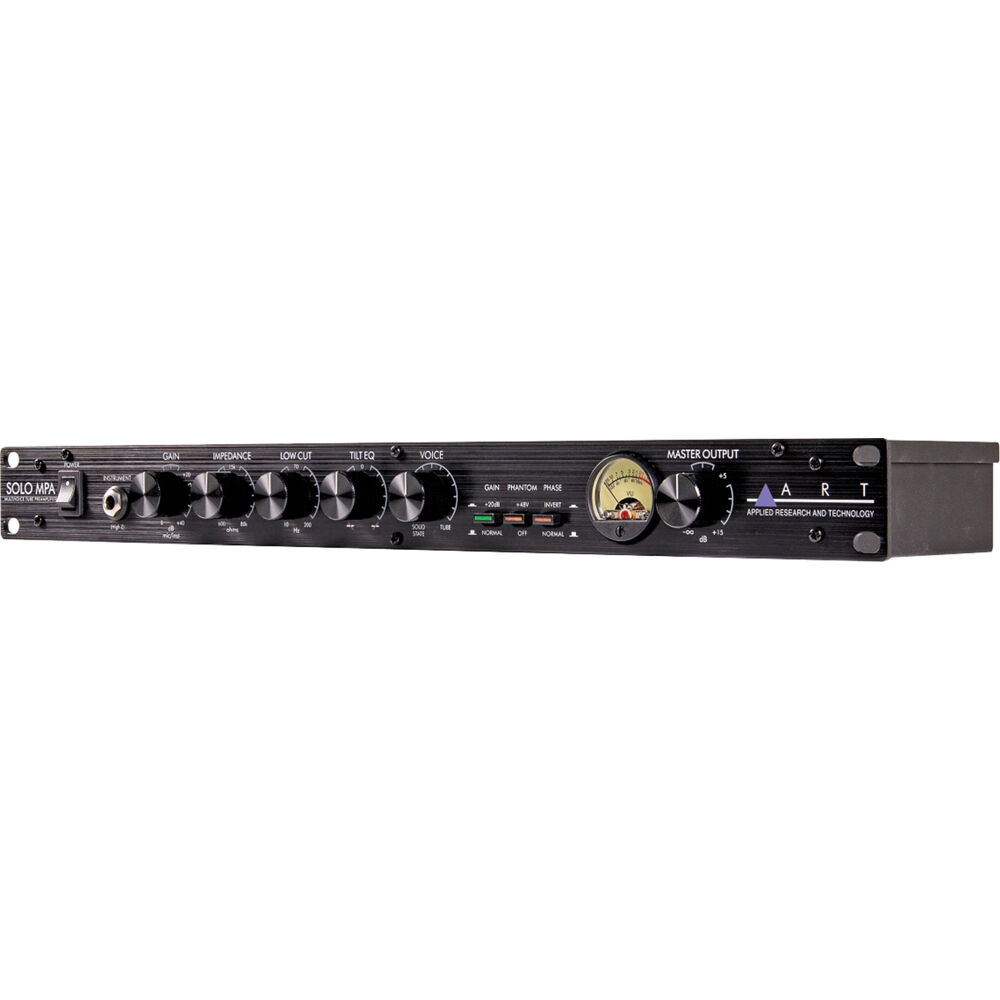 

Микрофонный предусилитель ART ART Solo MPA Multivoice Tube Microphone Preamplifier SOLOMPA