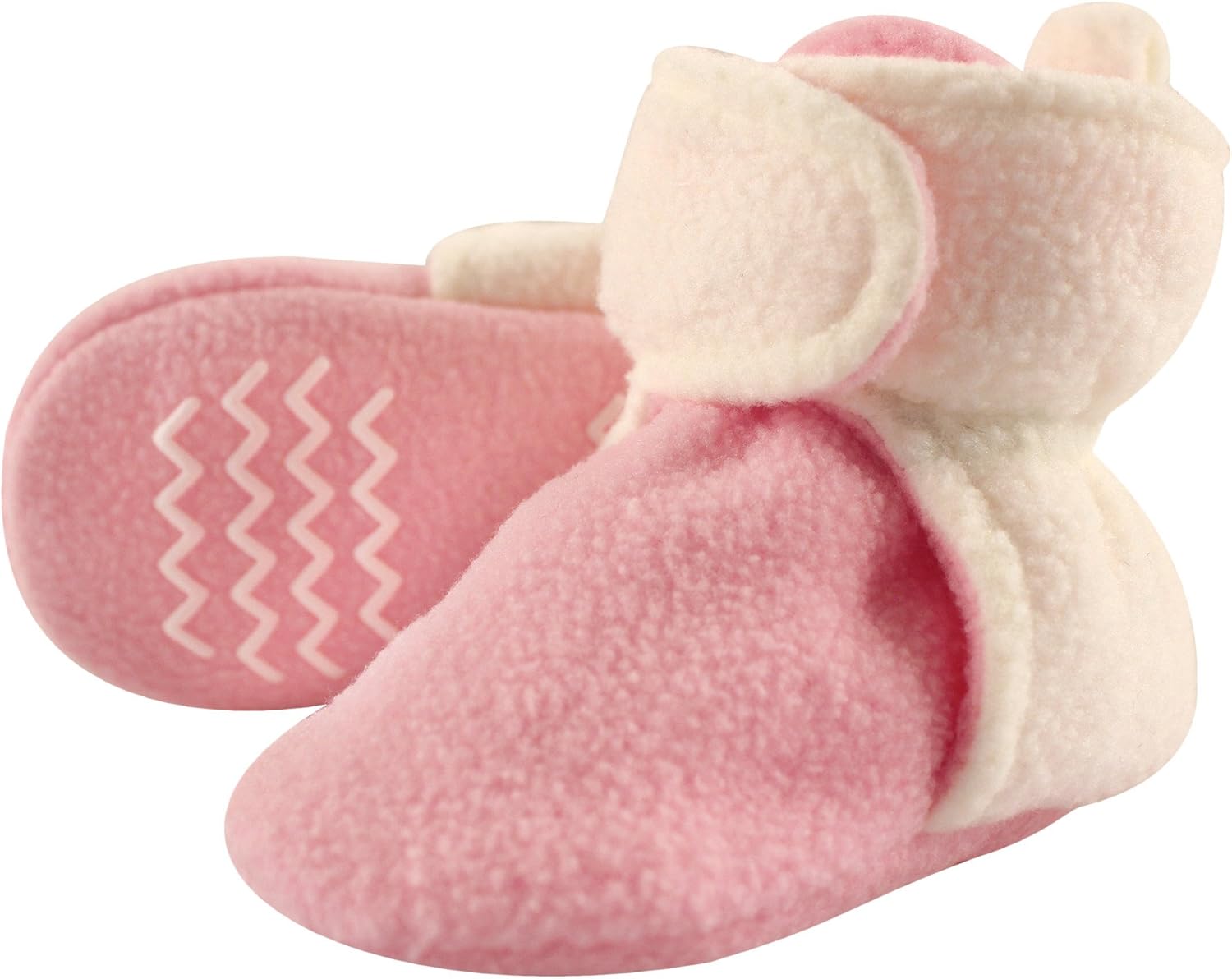 

Теплые флисовые пинетки Hudson Baby для мальчиков и девочек, Light Pink Cream