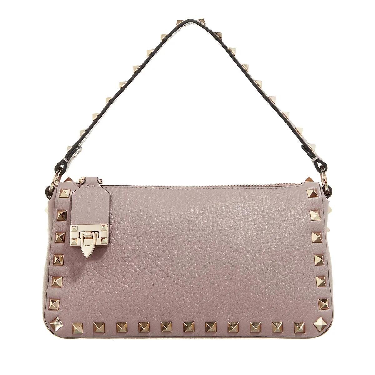 

Маленькая пудровая сумка через плечо rockstud Valentino Garavani, розовый