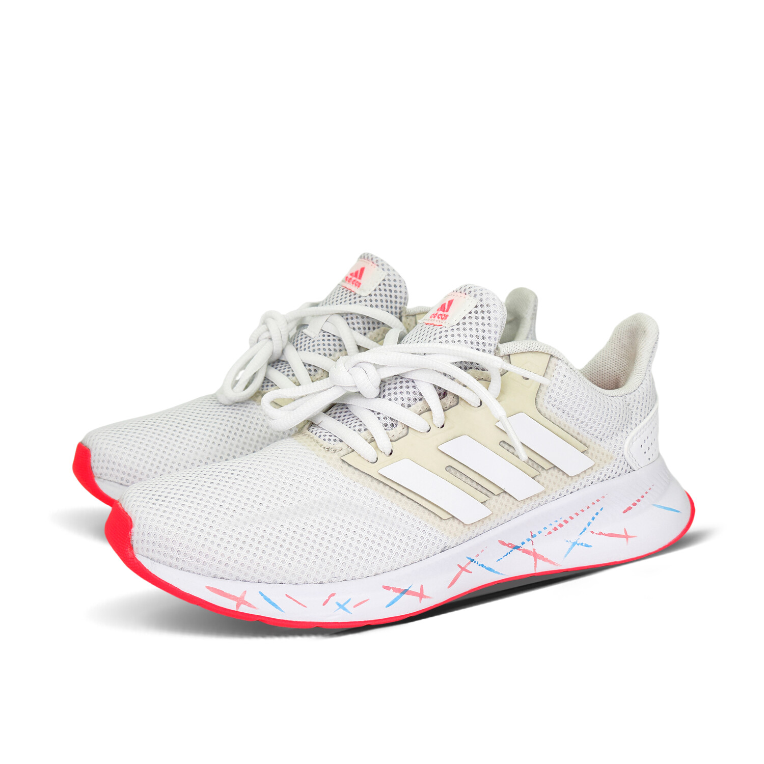 

Кроссовки Runfalcon 1.0 женские с низким верхом, белые/пудровые Adidas Neo