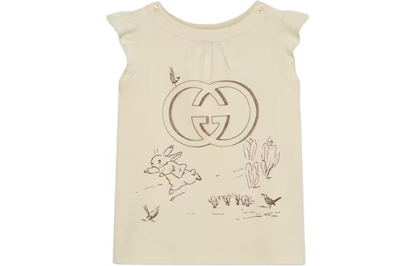 

Детская футболка Gucci, хаки