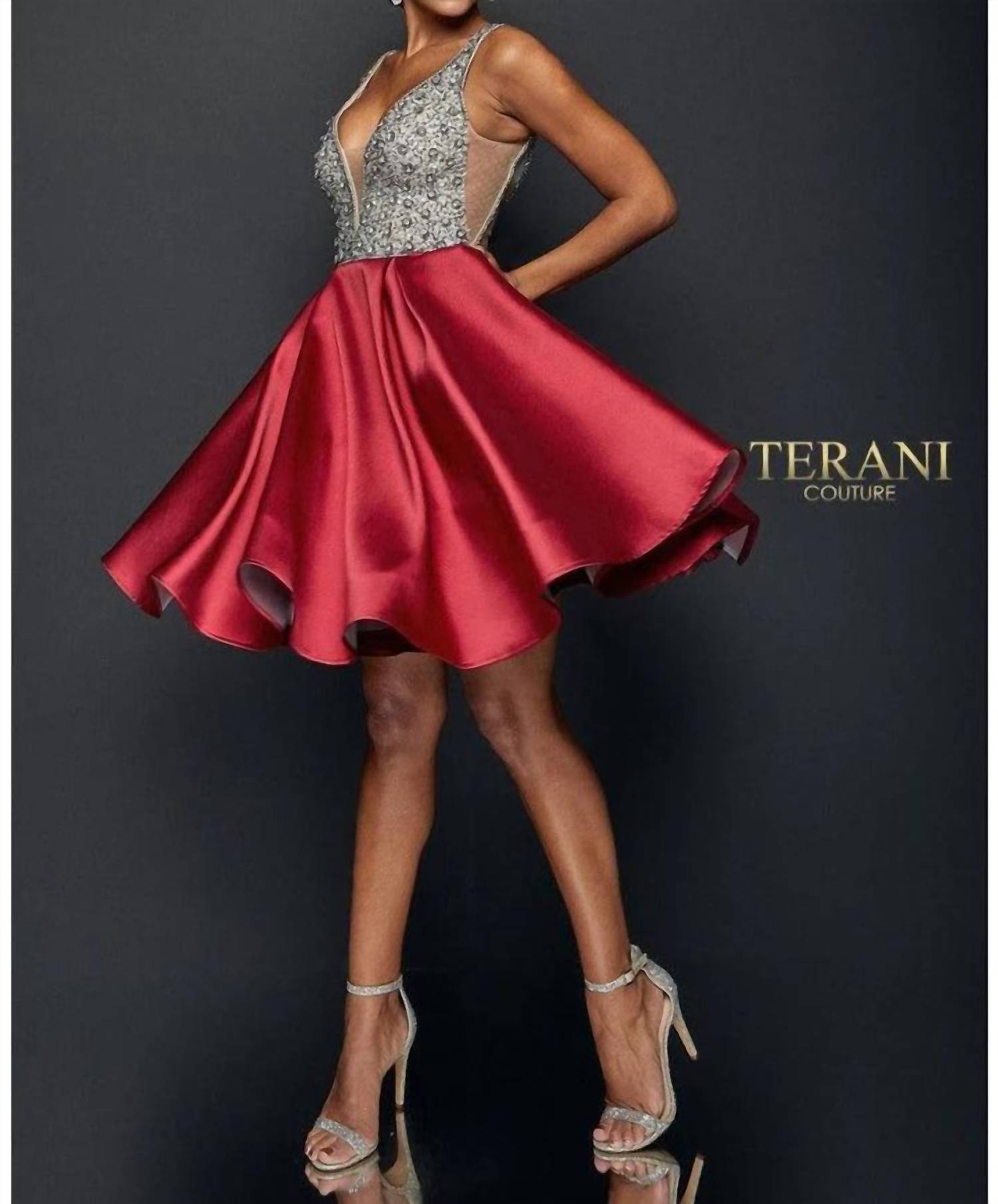 

Женское платье Terani Couture, цвет wine