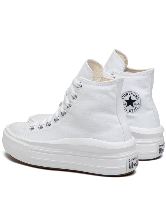 Тканевые кроссовки Chuck Taylor All Star Move Platform 568498C Converse, белый — фото 3