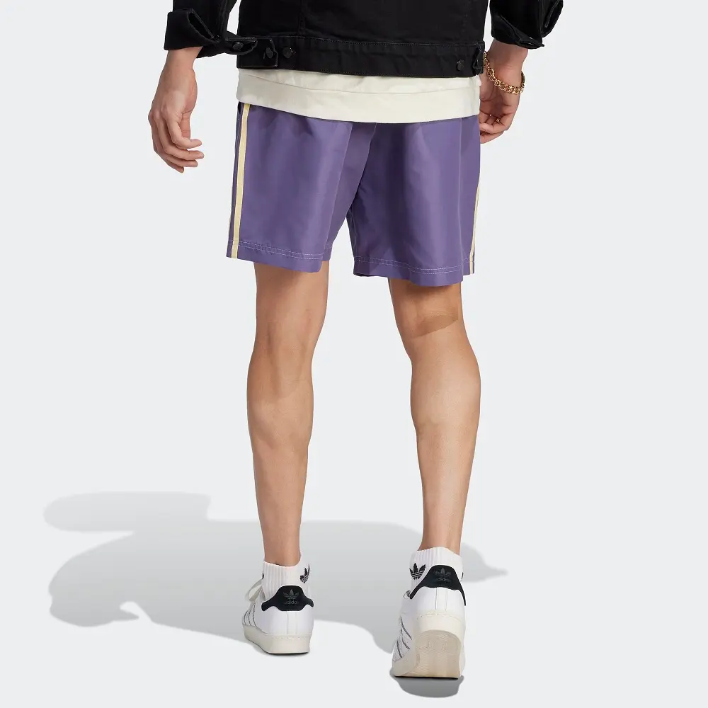 Adidas Originals Мужские технологичные спортивные шорты Enjoy Poly фиолетовые — фото 4