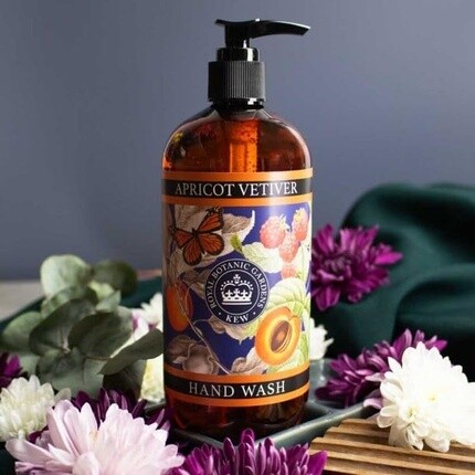 Веганское мыло для мытья рук Kew Gardens Apricot Vetiver 500 мл The English Soap Company — фото 3