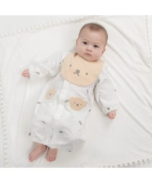 Комбинезон-трансформер 2WAY Miffy с нагрудником, коричневый