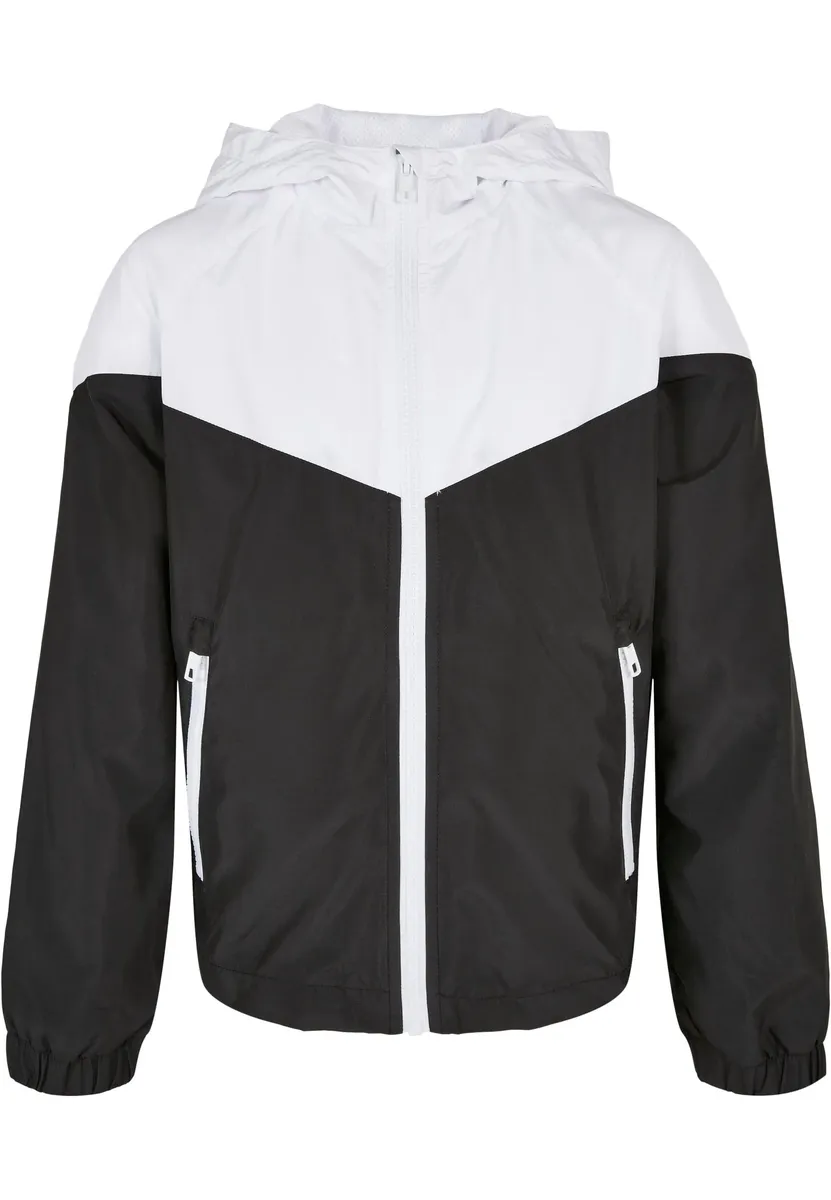 

Всепогодная куртка URBAN CLASSICS " Urban Classics Men's Boys 2-Tone Tech Windrunner" (1 шт.), с капюшоном, белый